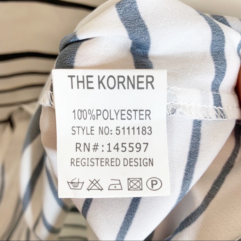 The Korner Stitch Fix Striped Embellished Top - Picture 7 of 8